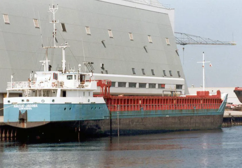 Aaltje-Jacoba moored at Frisian Shipyards Welgelegen in Harlingen