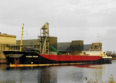 Hansa Bremen moored at Terminal Farmsum in Delfzijl, 2002