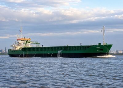 Tuna outbound Delfzijl for sea trials, 26- 10-2004