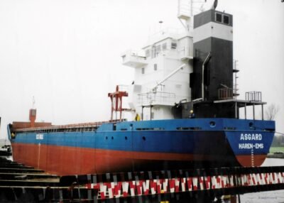 Launched as "Asgard" at shipyard Bodewes Scheepswerf "Volharding".