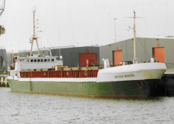 Bremer Norden moored at Handelskade Oost in Delfzijl, 2003