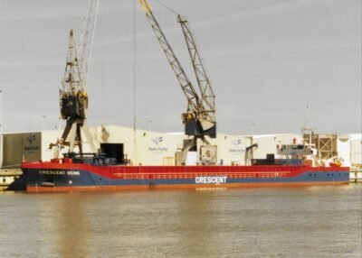 Crescent Seine moored at Handelskade Oost in Delfzijl, 2003