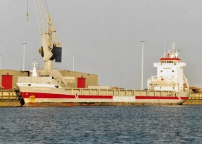 Michiganborg moored at Handelskade Oost in Delfzijl, 2003
