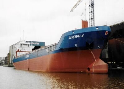 Fitting out at shipyard Bodewes Scheepswerf "Volharding".