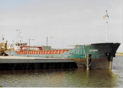 Storm at Frisian Shipyard Welgelegen in Harlingen