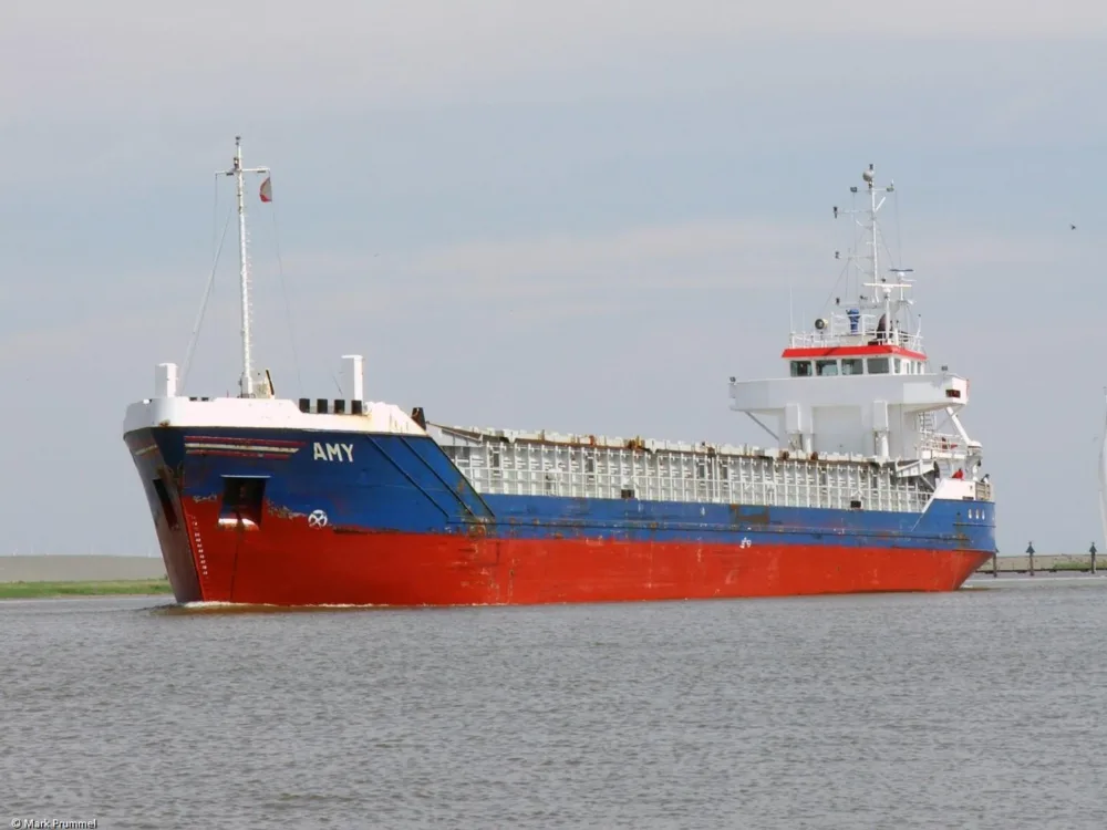 Amy inbound Delfzijl, 05-07-2005