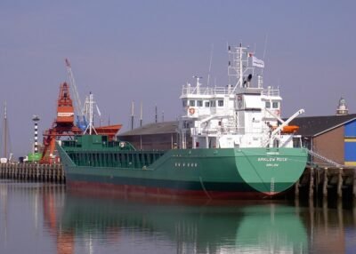 Arklow Rock moored at Harlingen, 16-04-2004