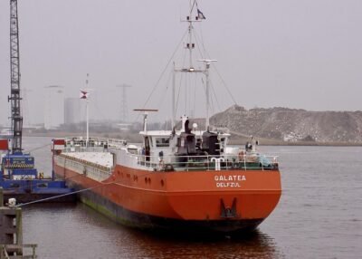 Galatea moored in Delfzijl, 27-03-2005