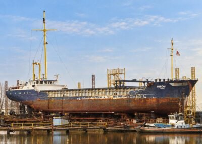 Heron at shipyard Niestern Sander B.V. in Delfzijl