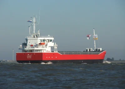 Diamant outbound Delfzijl for sea trials, 17-10-2005
