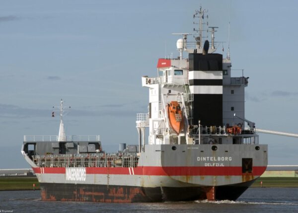 Dintelborg inbound Delfzijl, 18-10-2009