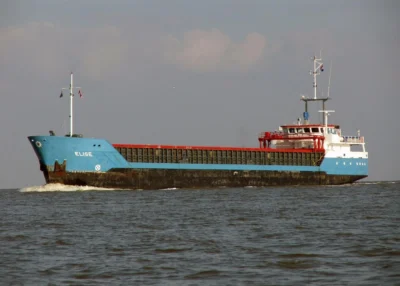 Elise on river Eems, 12-03-2006