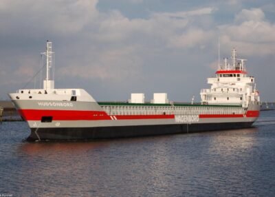 Hudsonborg in Delfzijl after sea trials, 21-08-2006