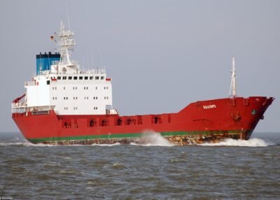Kalliope passing Cuxhaven,17-02-2007