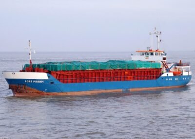 Lore Phram outbound Cuxhaven, 17-02-2007