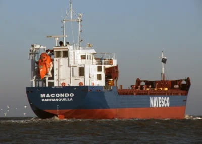 Macondo outbound Delfzijl for sea trials, 17-10-2005