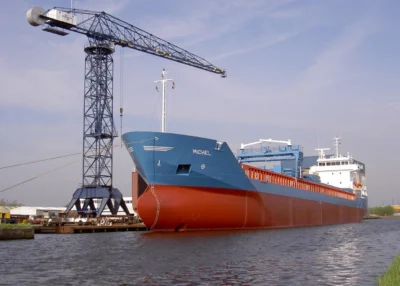 Michel at Scheepswerf Ferus Smit B.V. in Westerbroek, 05-05-2006