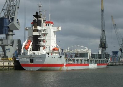 Michiganborg moored at Handelskade Oost in Delfzijl, 05-06-2006