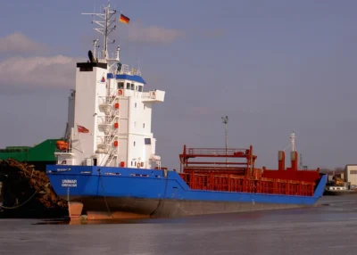 Unimar moored at SEC in Leer, 12-03-2006