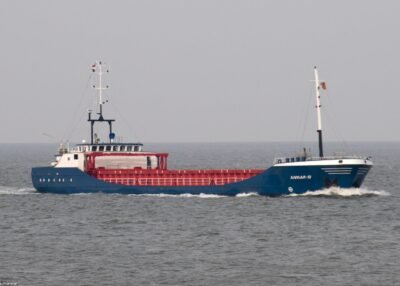 Anmar-S passing Cuxhaven, 31-10-2009