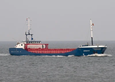 Anmar-S passing Cuxhaven, 31-10-2009