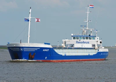Ashley arriving in Delfzijl, 31-05-2009