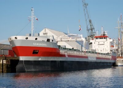 Eemsborg moored at Julianahaven in Eemshaven, 22-08-2009