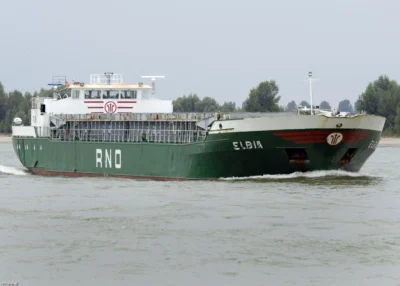 Elbia on river Rhine passing Xanten, 30-08-2009