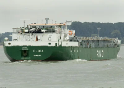 Elbia on river Rhine passing Xanten, 30-08-2009