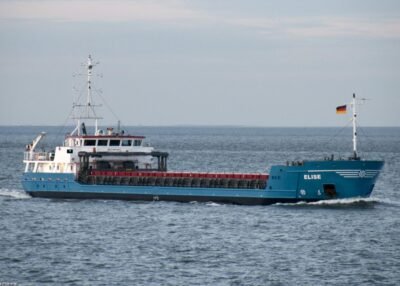 Elise passing Cuxhaven, 31-10-2009
