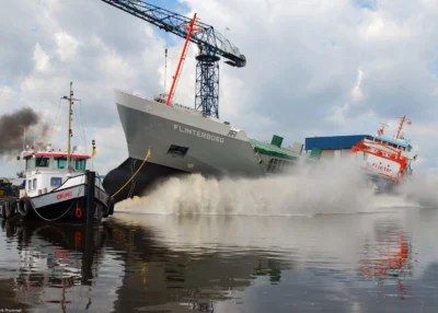 Flinterborg launched at Shipyard Ferus Smit B.V., 21-06-2008