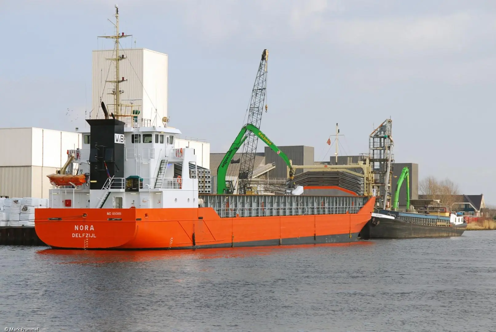Nora in Delfzijl, 08-03-2009