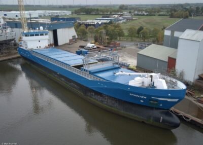 Sprinter at shipyard Kon. Niestern Sander B.V. in Delfzijl, 28-10-2022