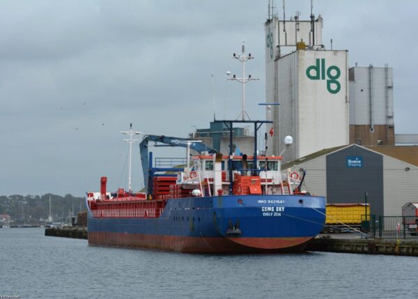 Eems Sky moored in Kolding, 13-10-2017