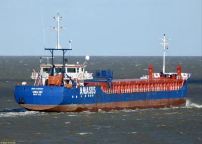 Eems Sky on river Ems, 25-02-2023