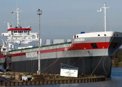 Finnborg at shipyard Ferus Smit in Leer, 22-10-2011