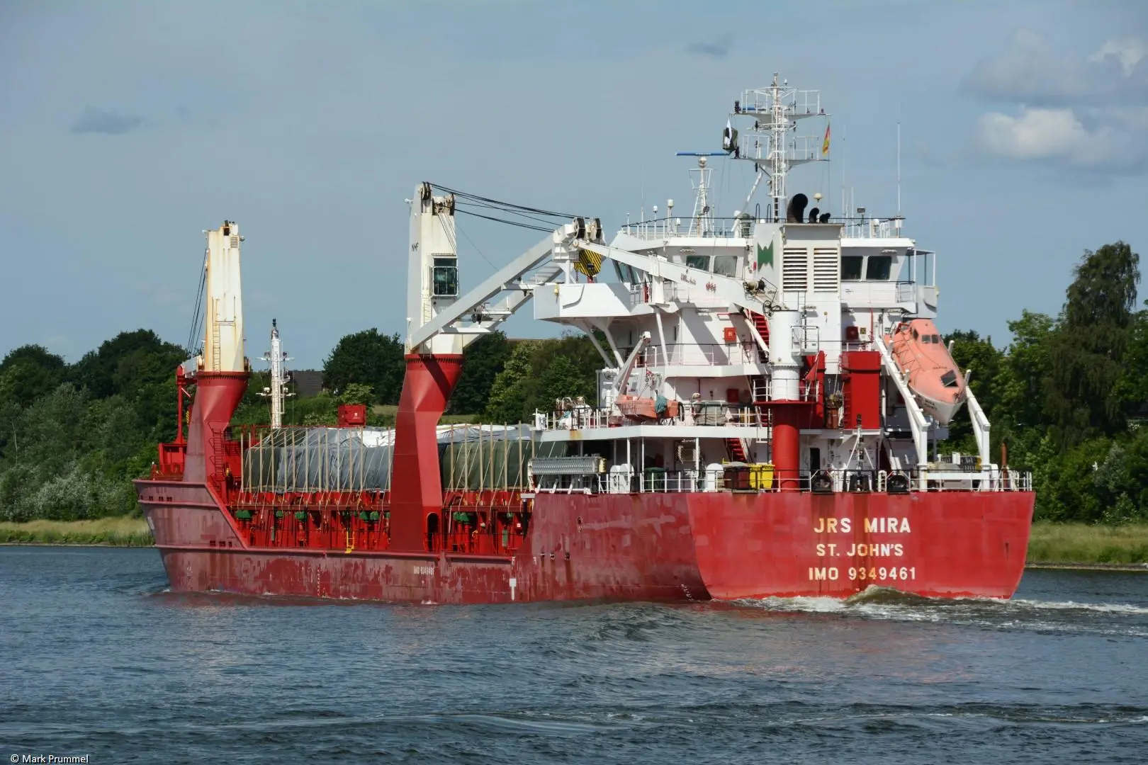 JRS Mira in Kiel Canal passing Burg, 11-06-2016 JRS Mira in Kiel Canal passing Burg, 11-06-2016