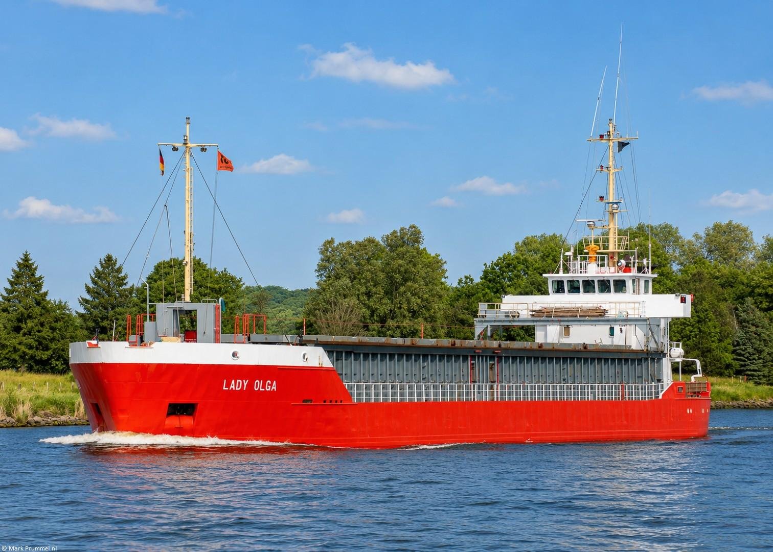 Lady Olga in Kiel Canal passing Breiholz, 31-05-2014 Lady Olga in Kiel Canal passing Breiholz, 31-05-2014