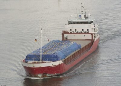 Nordborg in Kiel Canal passing Kiel, 15-05-2015