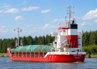 Nordic Diana in Kiel Canal passing Breiholz, 29-05-2014