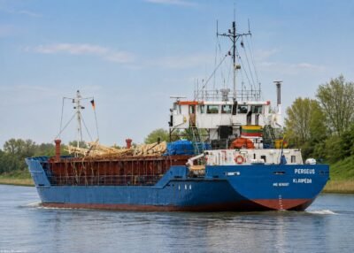 Perseus in Kiel Canal passing Breiholz, 14-05-2015