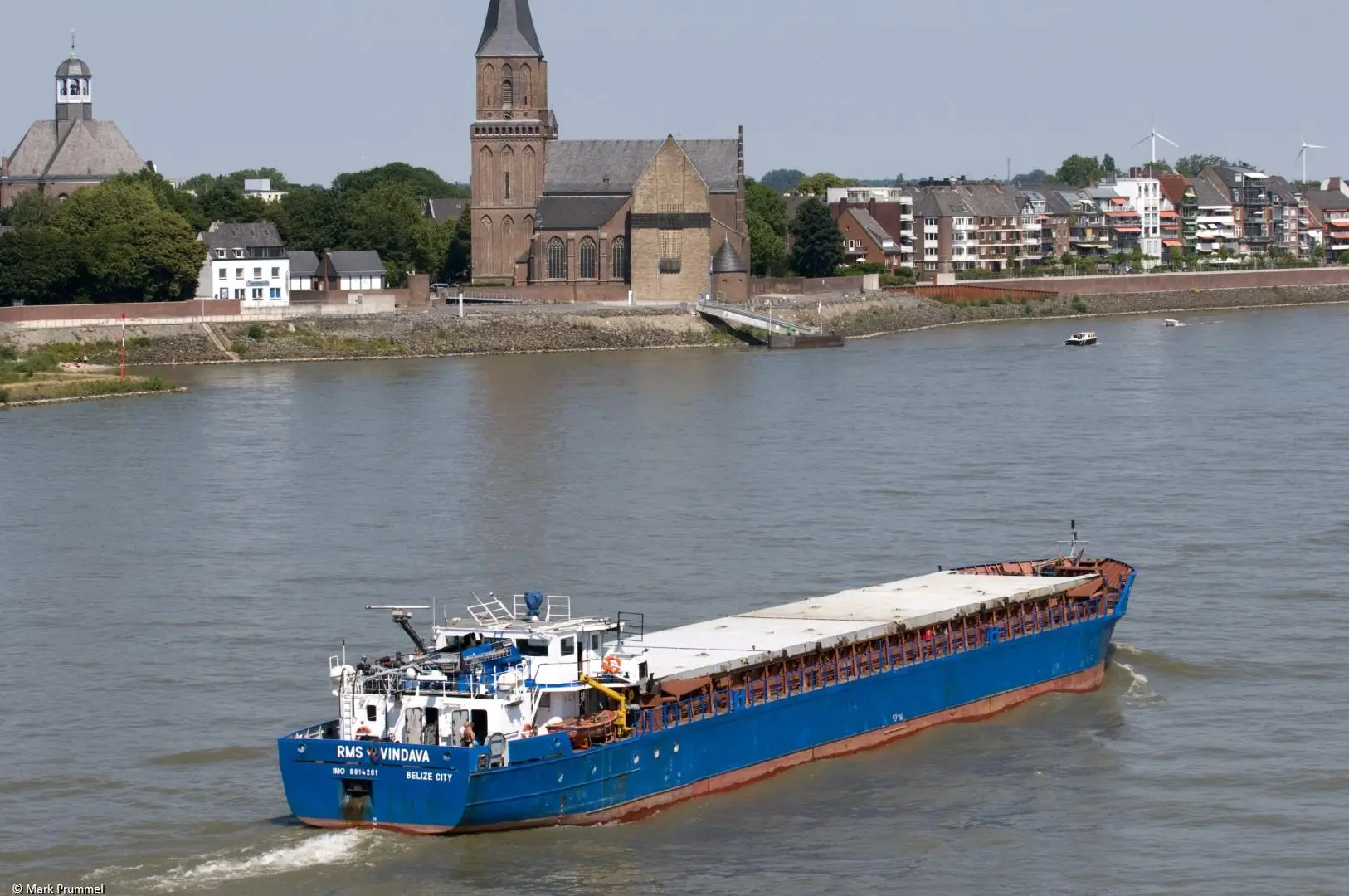 RMS Vindava on river Rhine passing Emmerich, 27-06-2010
