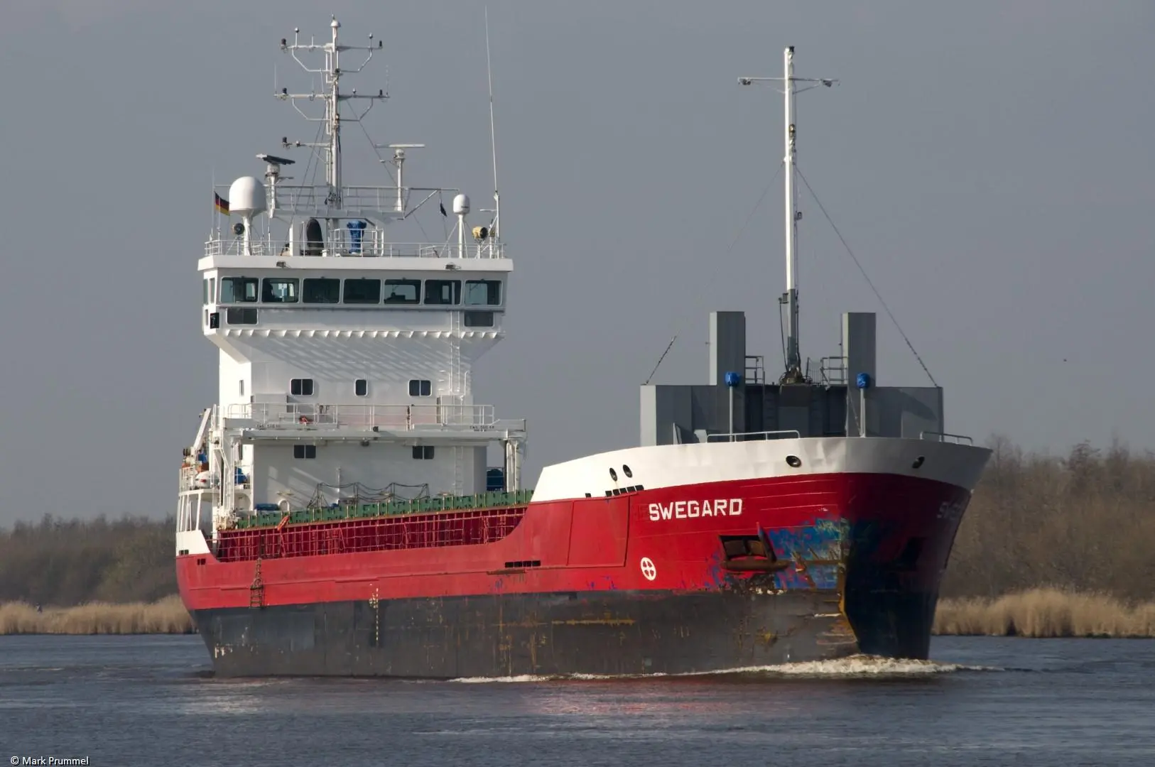 Swegard in Kiel Canal passing Burg, 04-04-2010 Swegard in Kiel Canal passing Burg, 04-04-2010