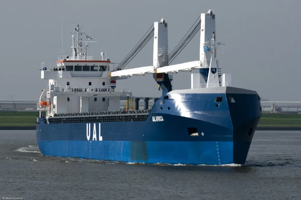 UAL Africa outbound Delfzijl for sea trials, 24-09-2011