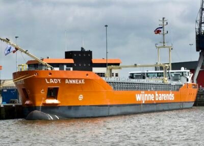 Lady Anneke moored in Delfzijl, 21-04-2012