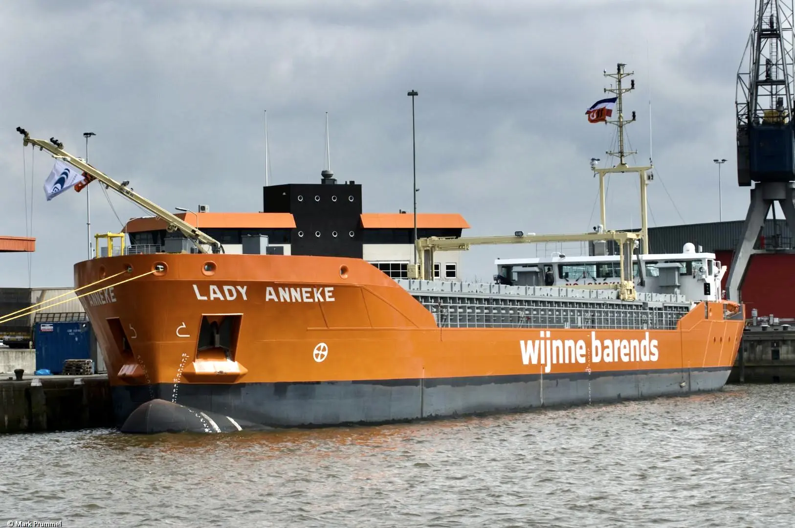 Lady Anneke moored in Delfzijl, 21-04-2012