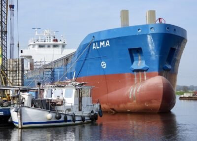 Alma under construction at GS Yard in Waterhuizen, 22-04-2023