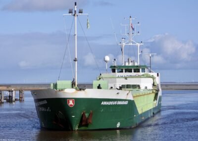 Amadeus Smaragd arriving in Delfzijl, 19-02-2023