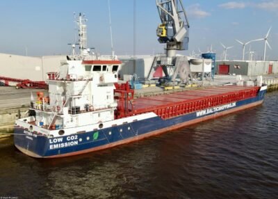 Bothnia Fin moored in Delfzijl, 21-04-2023