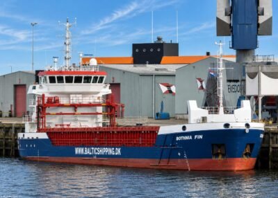 Bothnia Fin moored in Delfzijl, 21-04-2023